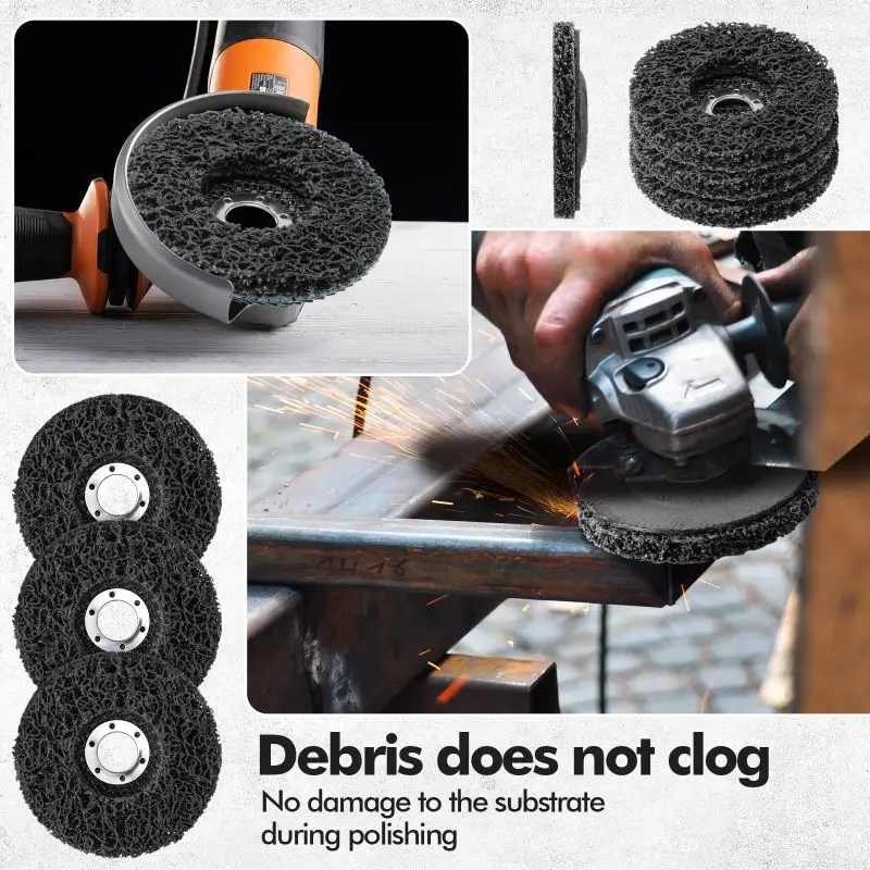 

1 шт., полировка металла, нержавеющая сталь, удаление ржавчины, автомобильная краска, полировальный круг, аксессуары для угловой шлифовальной машины, абразивный инструмент