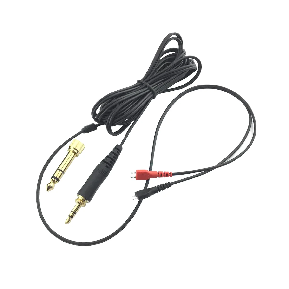 สายออดิโอทดแทนสำหรับ HD25 HD560 HD540 HD480 HD430สายออดิโอหูฟัง414 HD250มีความยาวเท่ากัน