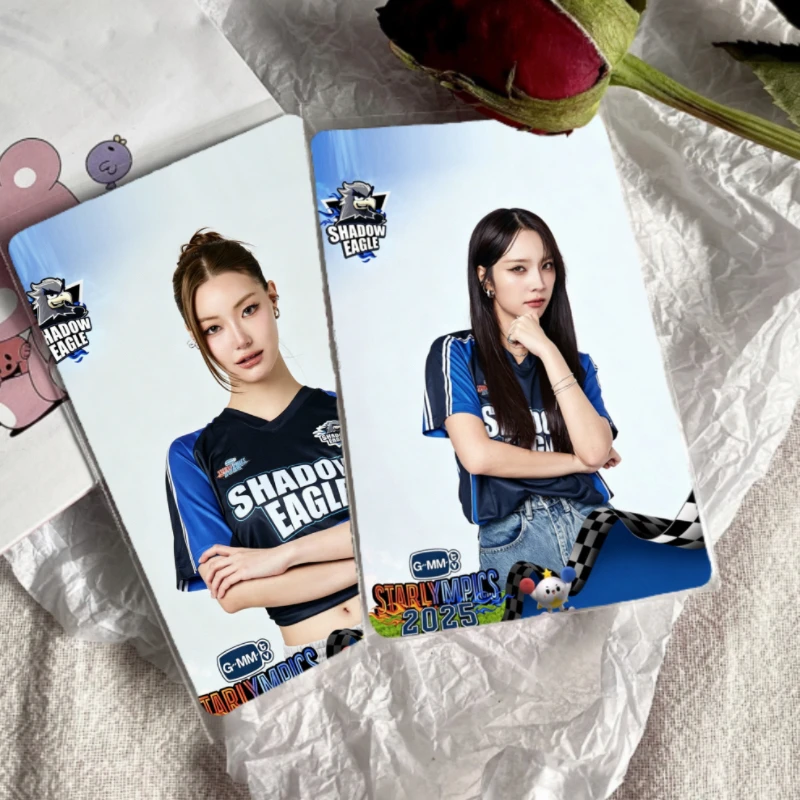 2PC/SET No Repeat GMM TV 2025 Starlympics Skynani Namtangfilm Milklove Emiboonie Double-side 3 Inch 8.4*5.6cm Printing Cards