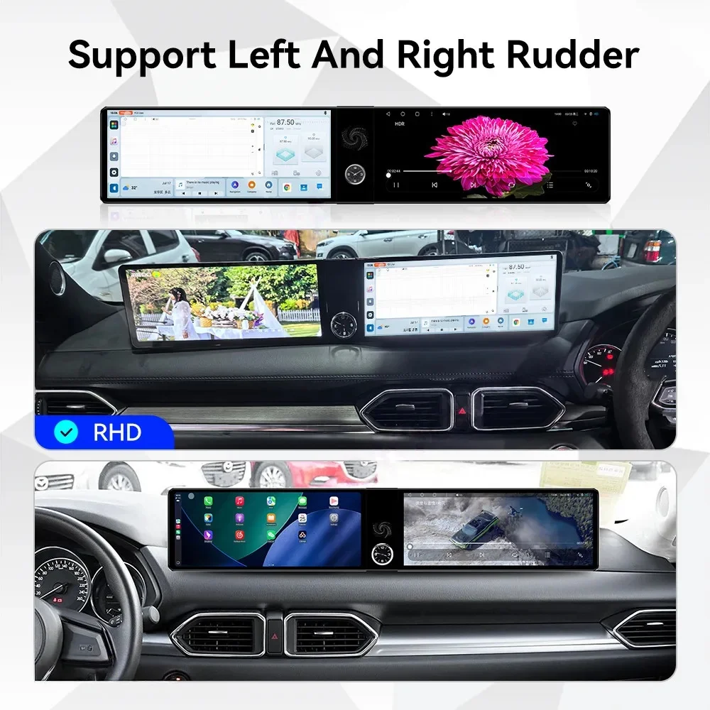 Android For Mazda CX-5 2017-2025 Dual 12.3 INCH Car Radio GPS Navigation CarPlay HD Touch Screen Head Unit Multimedia Player