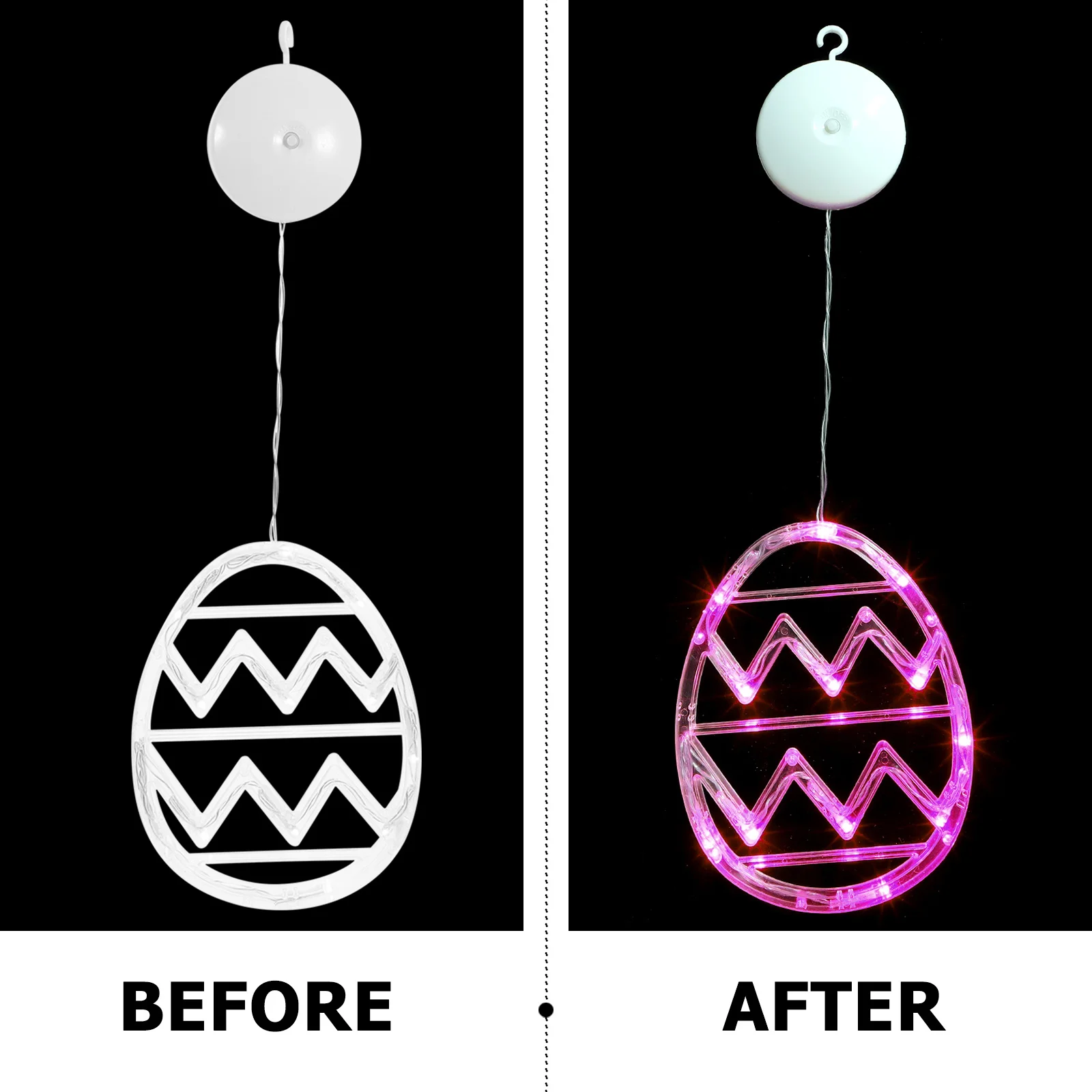 

Easter Window Lamp Suction Cup Egg Shaped Led Light For Holiday Party Decor Indoor Festival Decoration Pendant