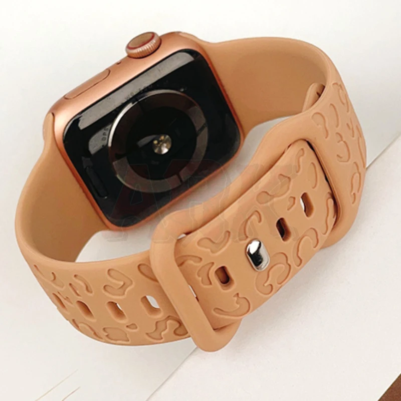 Silicone Strap for Apple Watch Band 49mm 44mm 45mm 42mm Belt Bracelet IWatch Series 6 5 4 SE 7 8 Ultra 49mm High Quality Band