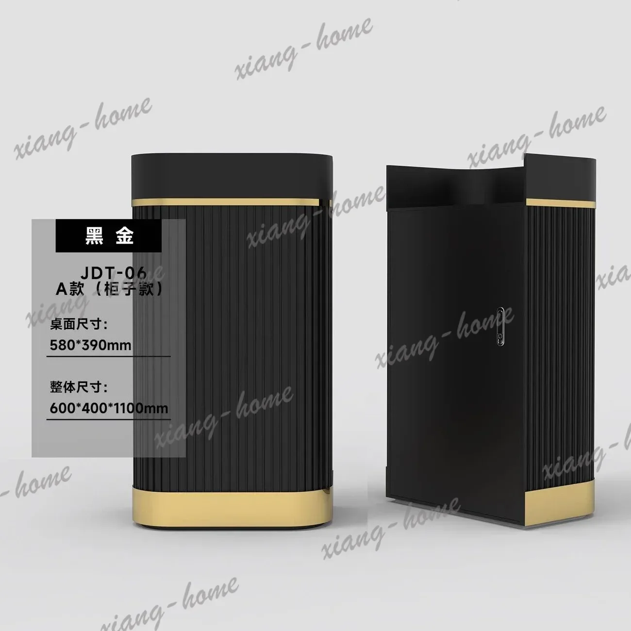 PG Light luxury reception desk Welcome desk, sales department Company front desk Hotel high-end customer service desk Stainless
