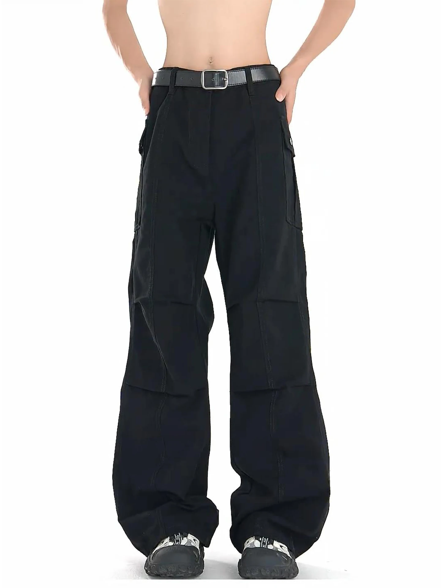 

Мужские рабочие брюки Bla Folded Paratrooper, прямые, широкие, с дизайном «нож», в стиле American Cleanfit, джинсы для молодежи Vitali Sle