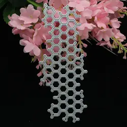 Honeycomb Metal Cutting Dies Stencil Scrapbooking Photo Album Card Paper Embossing Craft DIY Cut
