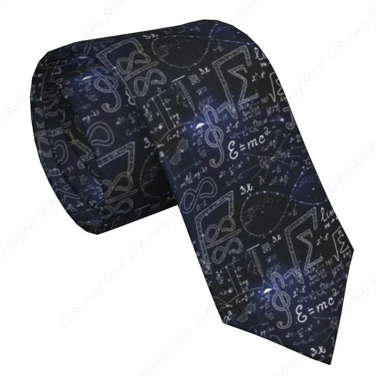 Scientific Math Teacher Computer Science Rocket Scientist Calculus Formula Mathematical Men'S Novelty Tie Necktie Neckties