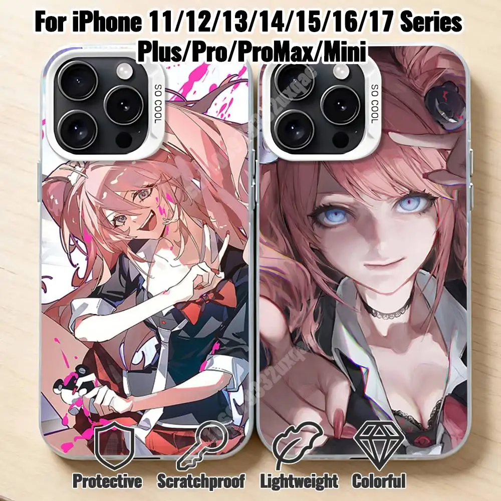 

Danganronpa Enoshima Junko Phone Case for iPhone 17 16 Pro Plus 15 14 13 Max Mini 12 11 X XS Air Shield Bumper