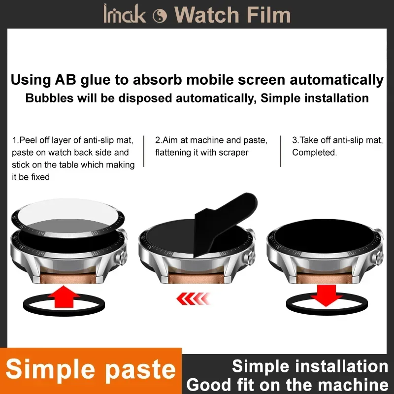 IMAK Watch Film for Huawei Watch GT 5 / GT5 Pro 46mm Clean Watch Film HD Visual Experience