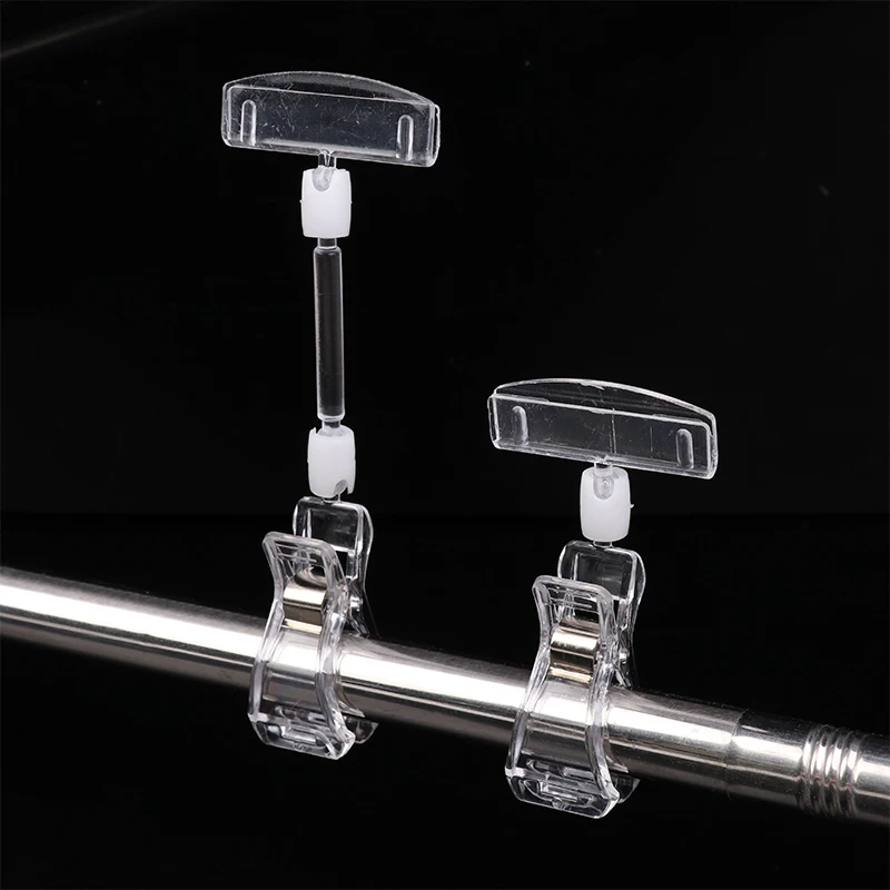 

2/5Pcs Supermarket Sticker Price Tag Merchandise Sign Clip Acrylic Price Tags Price Display Holders Tag Table Card Type Clamp