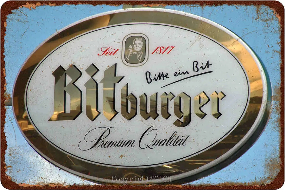 Bit-burger Retro Tin Metal Sign Personalized Poster Decorative Wall Plaque Garage, Bar, Club, Living Room, Bedroom, 8×12 Inches