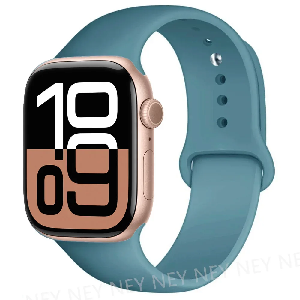 Siliconen band voor Apple Watch-banden 45 mm 44 mm 40 mm 41 mm 42 mm-46 mm sportarmband iwatch-serie 8 7 6 5 4 3 SE 9 10 Ultra 2 49 mm