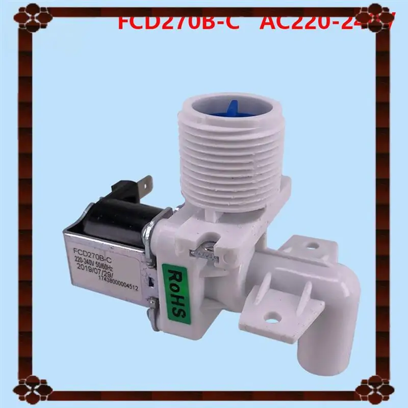 Consegna in 24 ore FCD270B-C Valvola di ingresso Ebow Solenoide di ricambio per Midea Royalstar Washer-AC 220 V-240 V Lavatrice Ingresso V