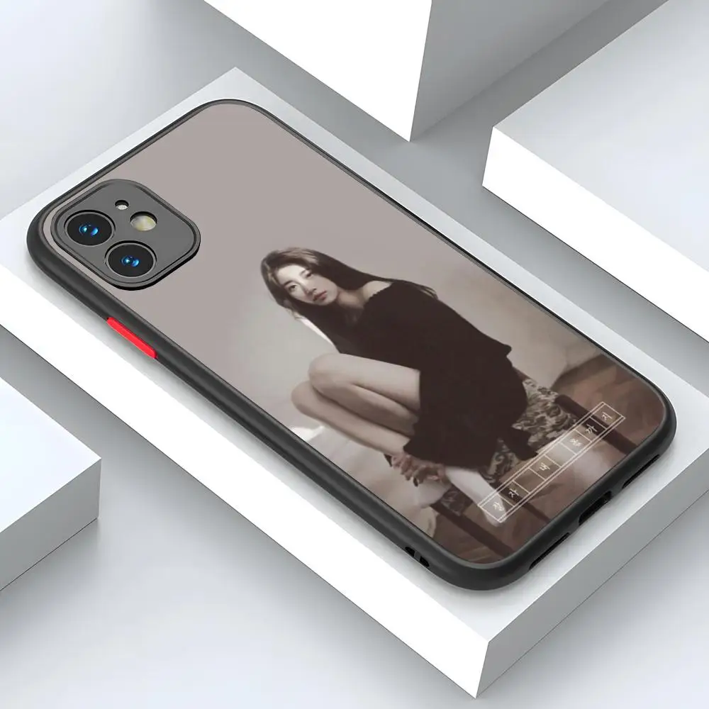 Singer Bae Suzy Phone Case Matte Transparent Back For iPhone 15 14 13 12 11 Pro Max X XR XS Plus Cover