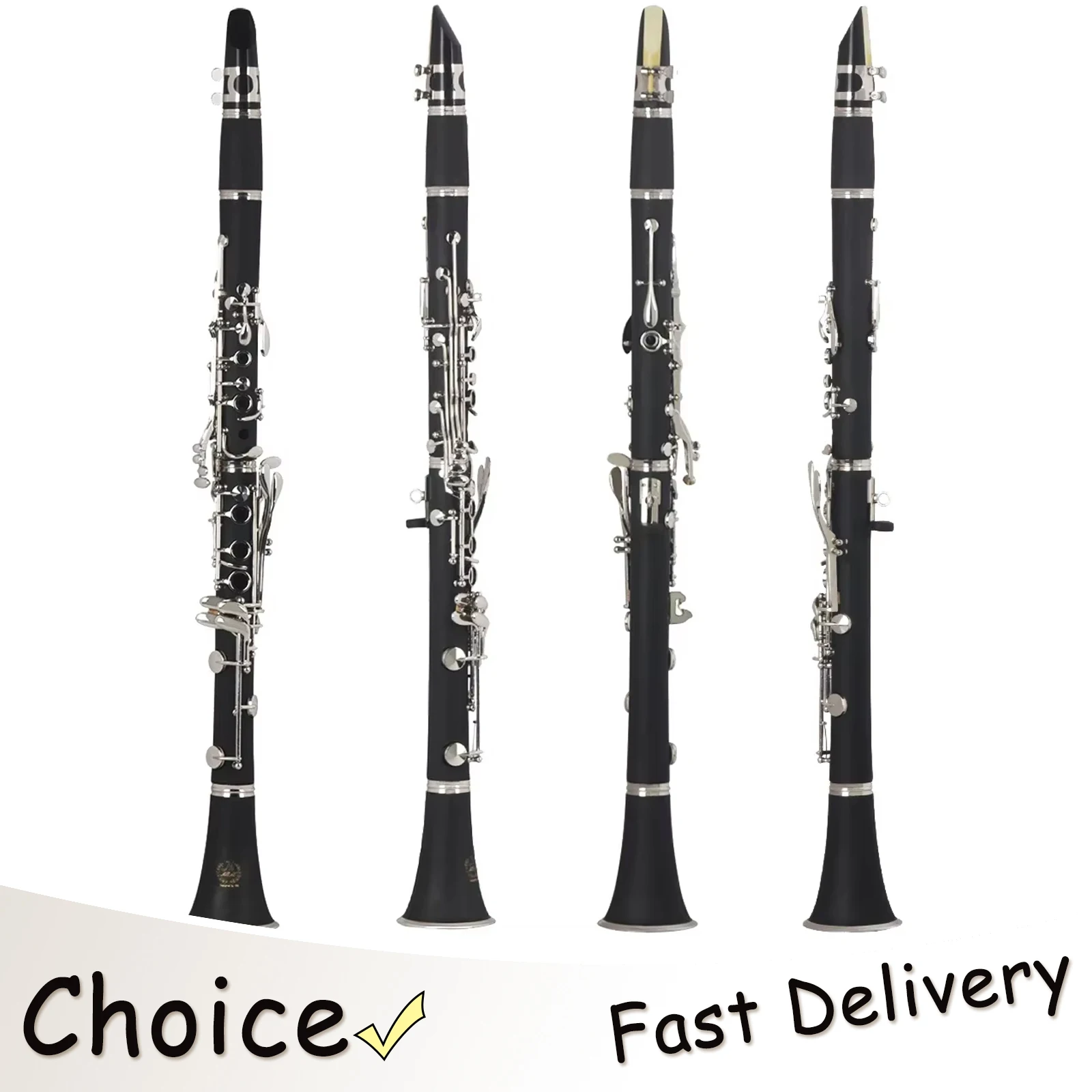 

M MBAT Clarinet Bb Clarinet 17 Keys 6 Rings Blackwinds Professional Clarinet Woodwind Musical Instruments With Accessories Bag