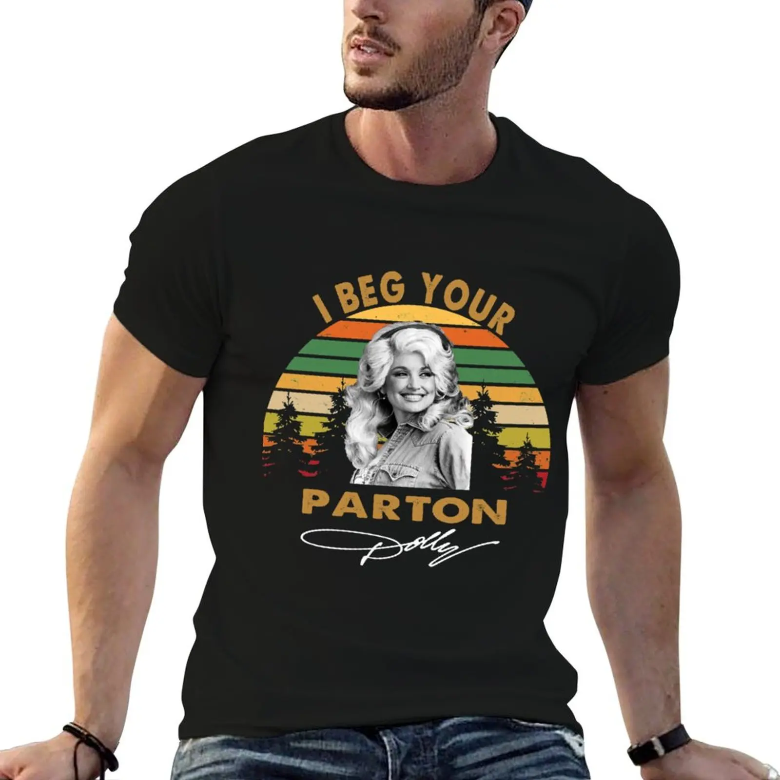 Dolly Parton T-Shirt Large Size Loose Casual Tee