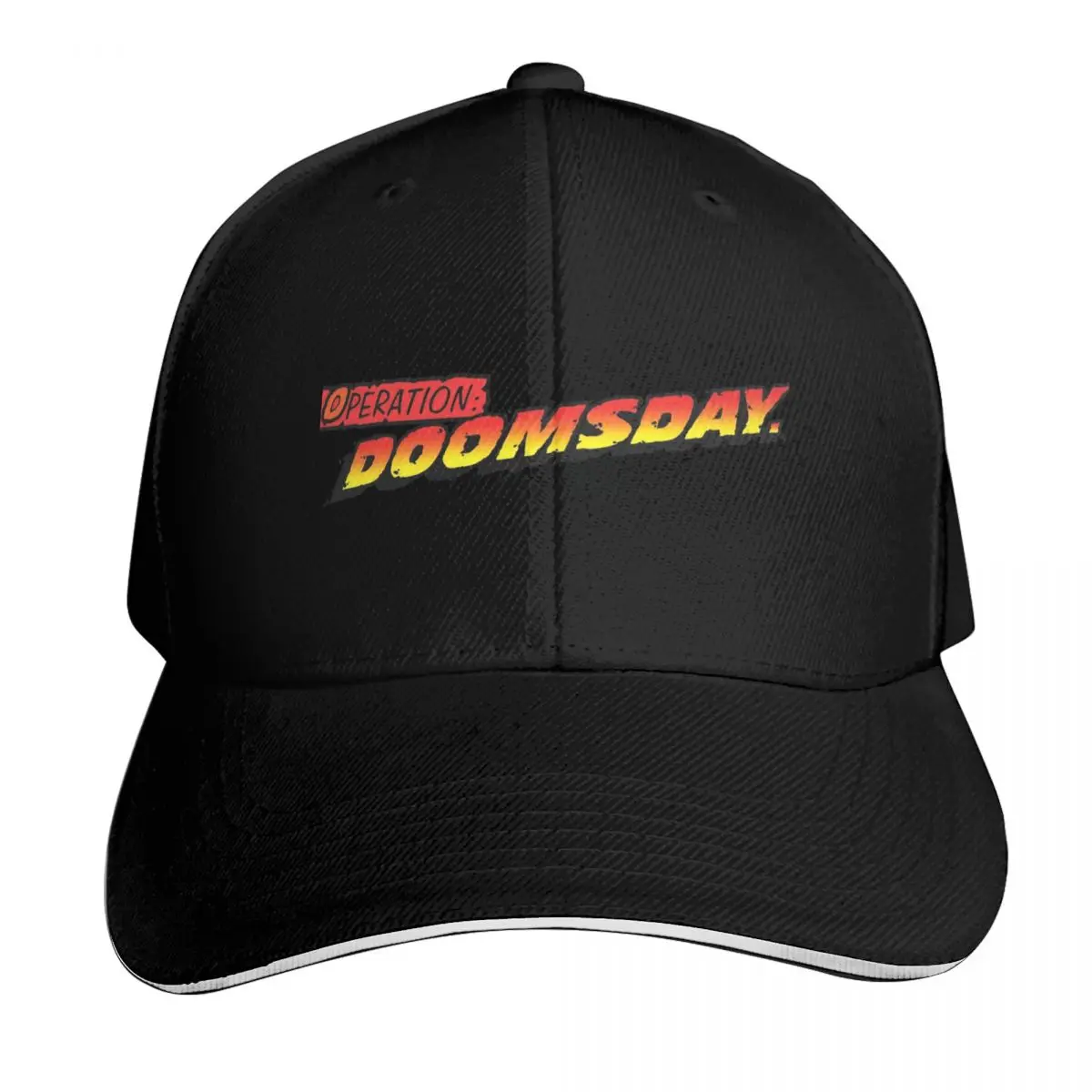 Operation Doomsday Baseball Cap Quick Dry Performance Cotton Twill Breathable Contrast Two Tone Brim