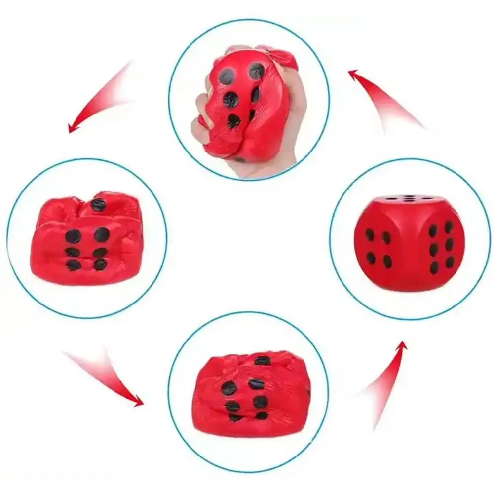 6cm Large Foam Dices Soft Six Sided Dices Kids Counting Toy Learning Aids For Class Board Game Classroom Math Teaching