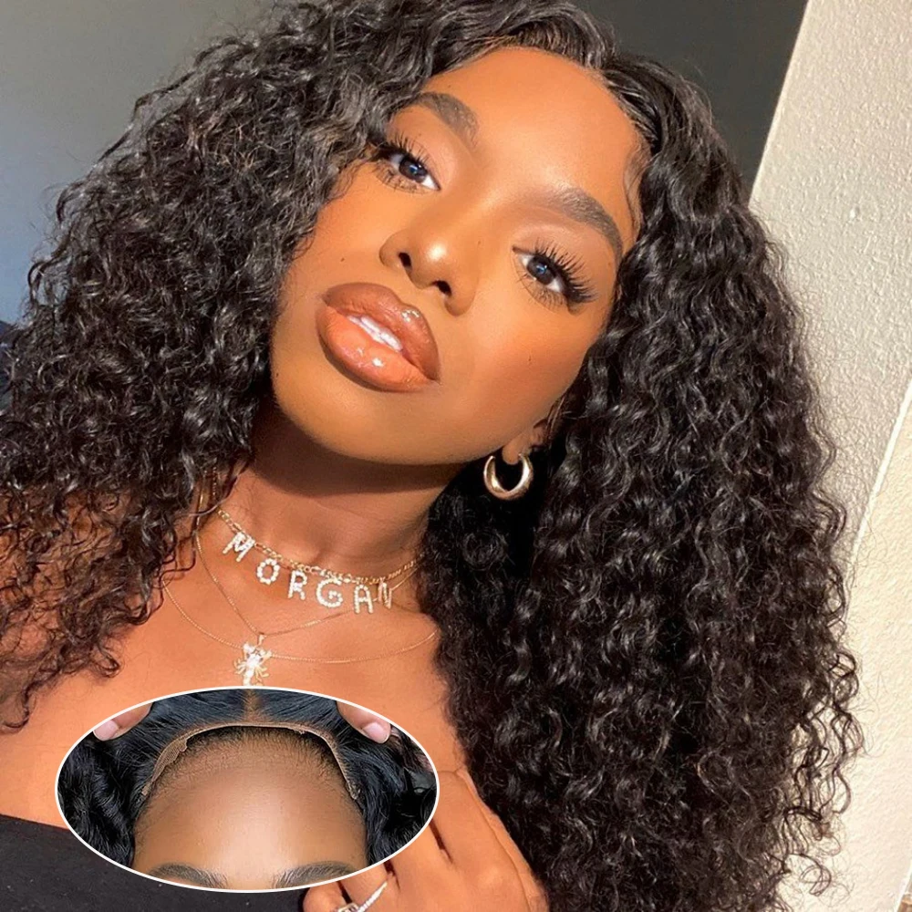 

Curly Short Bob 13x4 Glueless Wigs Human Hair 13x6 Lace Frontal Human Hair Wigs Deep Wave 180 Density Pre Plucked Ready To Wear
