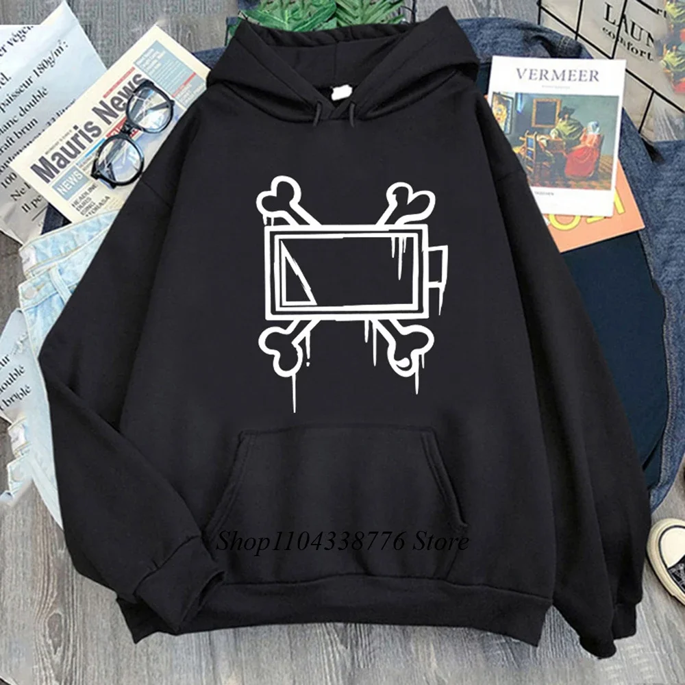 New Game Murder Drones Uzi Doorman Cosplay Hoodie Costume Unisex Bone Print Sweatshirt Casual Long Sleeve Hoodies Clothes