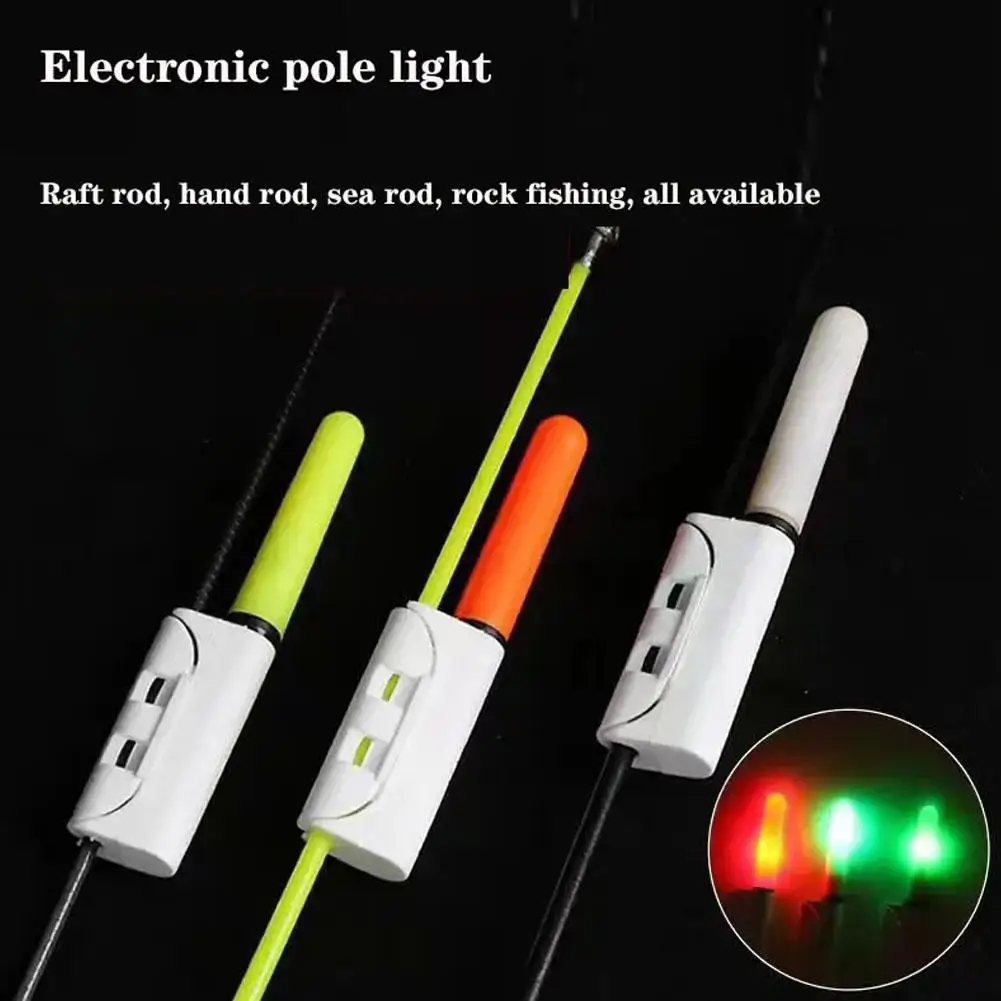 Night Fishing Rod Lights Electronic Rod Luminous Stick Light Led Removable Waterproof Float Tackle Night Fishing Tool