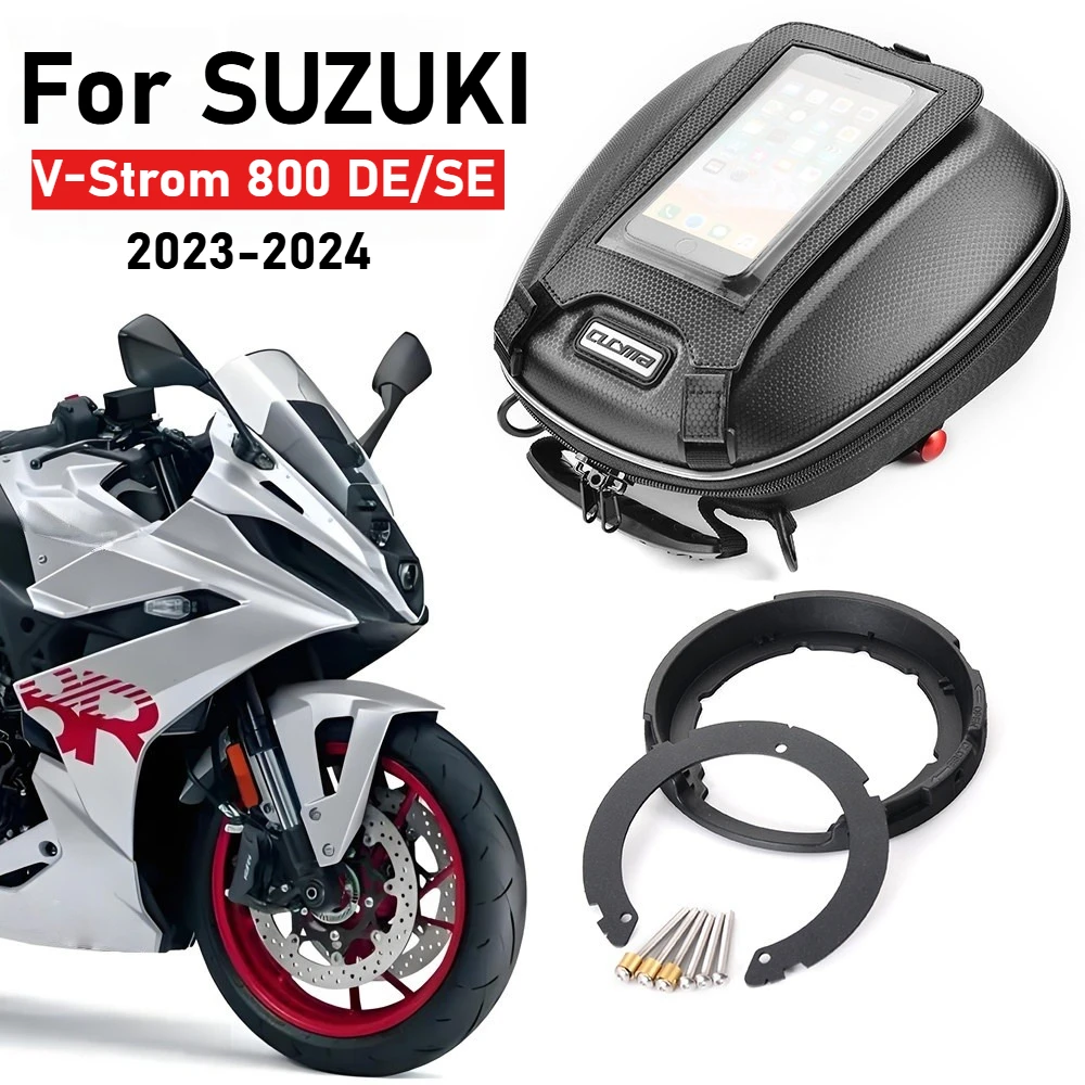 Tank Bag For SUZUKI V-Strom 800 1050 DE DL1050 1000 650 XT 800SE 250SX Navigation Waterproof  Luggage Fuel Backpack Quick Lock