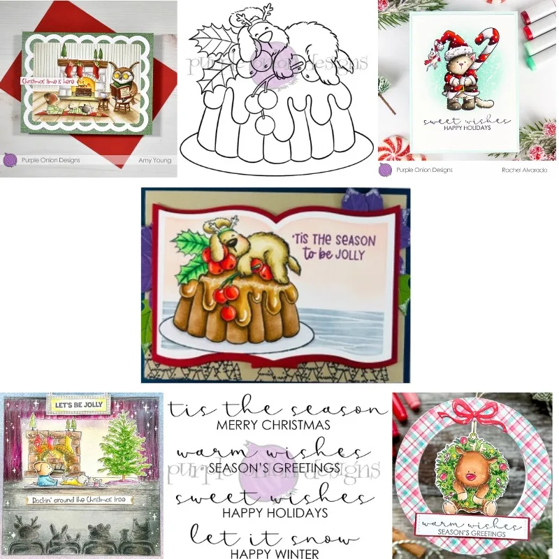 Season Sayings Sentiment  craft metal Clear Stamp mold  strips sheet scrapbook paper craft knife mold blade punch Clear Stamp