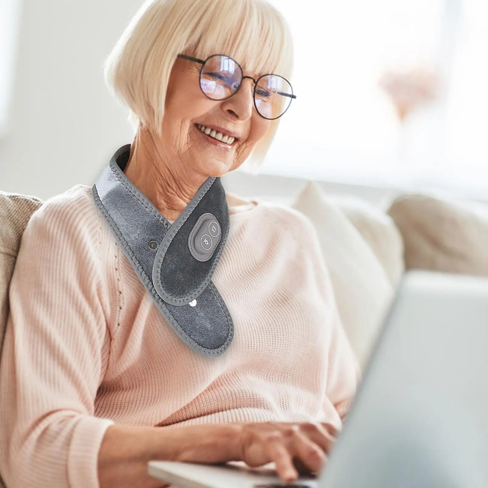 

Грелка для шеи, магнитный эргономичный 3-температурный нагреватель, нагреватель для шеи, электрическая нагревательная пленка для боли в мышцах, жесткости, релаксации