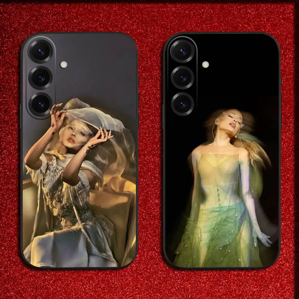 

S-Singer A-Ariana G-grand-e Phone Case For Samsung S25,S24,S21,S22,S23,S30,Ultra,S20,Plus,Fe,Lite,5G Black Cover