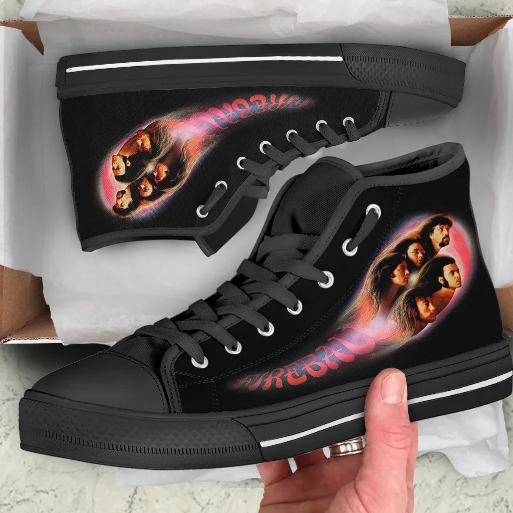 

Summer Deep Purple Fireball Man Woman High Quality High Help Canvas Shoes Lightweight Casual Board Shoes Sneakers Canvas Shoes