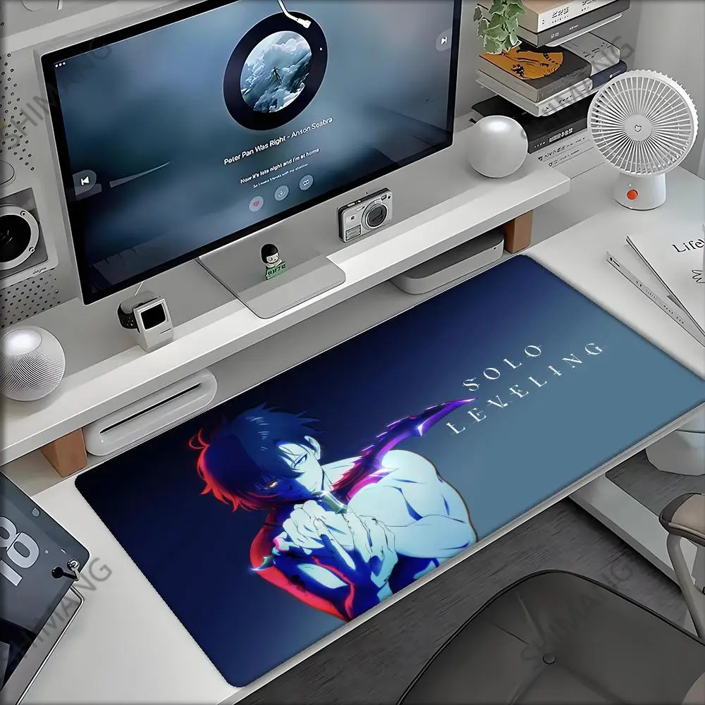 

XXL Gaming Accessories Mouse Pad Xxl 1000x500mm Rubber Mousepad Anime Solo Levelings Mause Pad Keyboard Computer Gamer Desk Mat