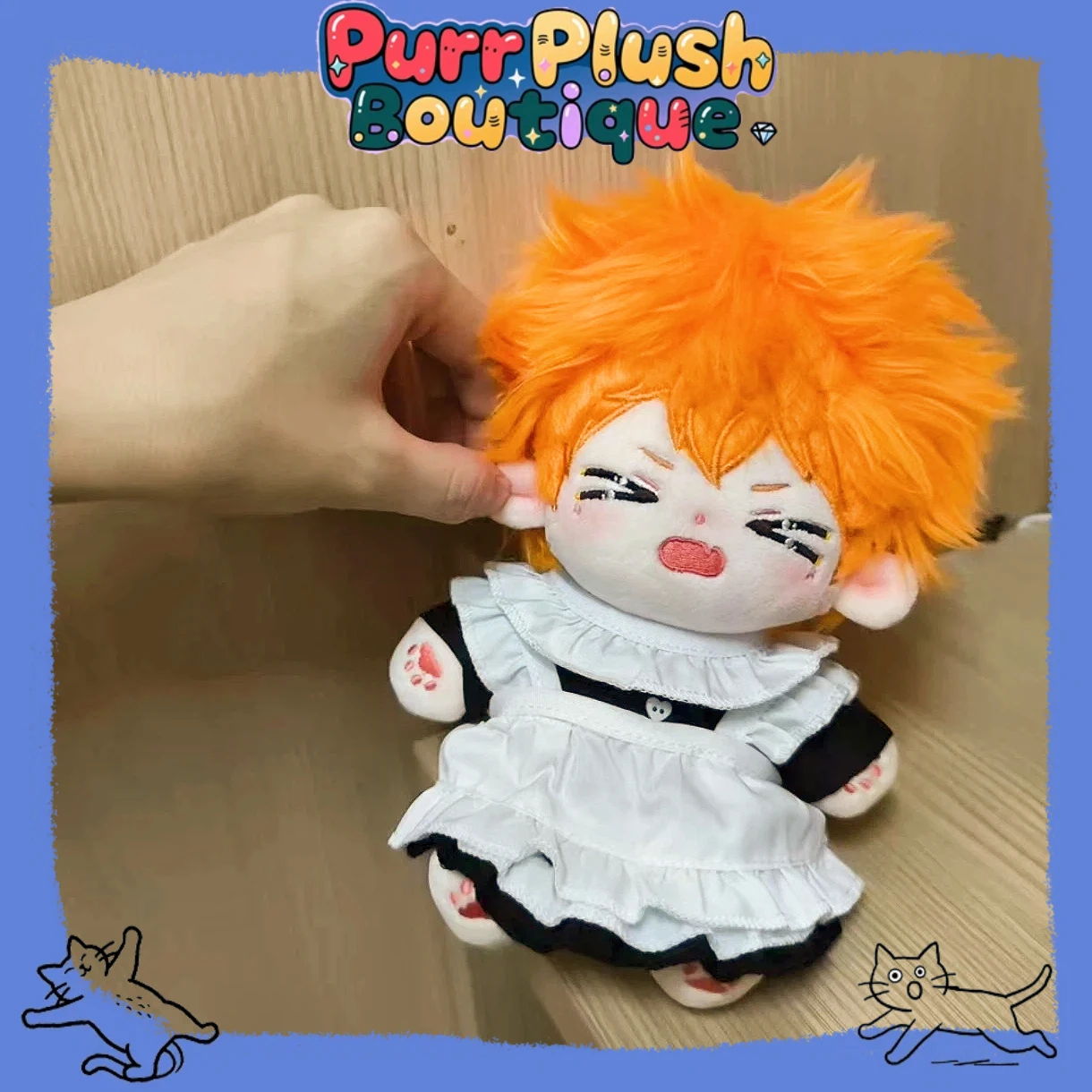 

Anime Haikyuu! Hinata Shoyo 20CM Stuffed Cotton Dolls Cute Dress-up Cotton Doll Plushie Toys for Kids Adults Collectible Gifts