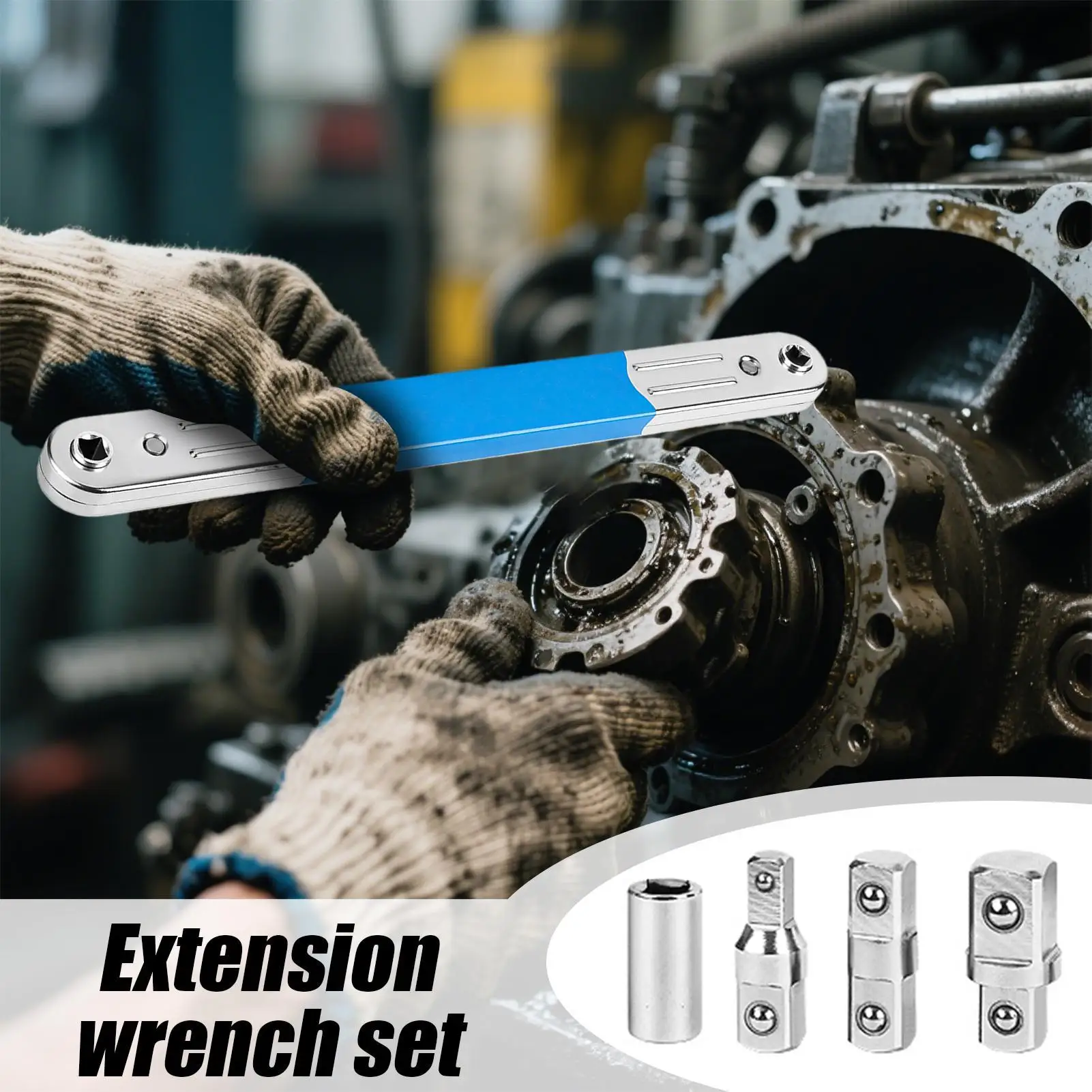 

Отключенный набор удлинительных ключей, удлинитель с храповым механизмом, плотный смещенный удлинительный ключ для электрической панели, сельскохозяйственное оборудование, тяжелый грузовик