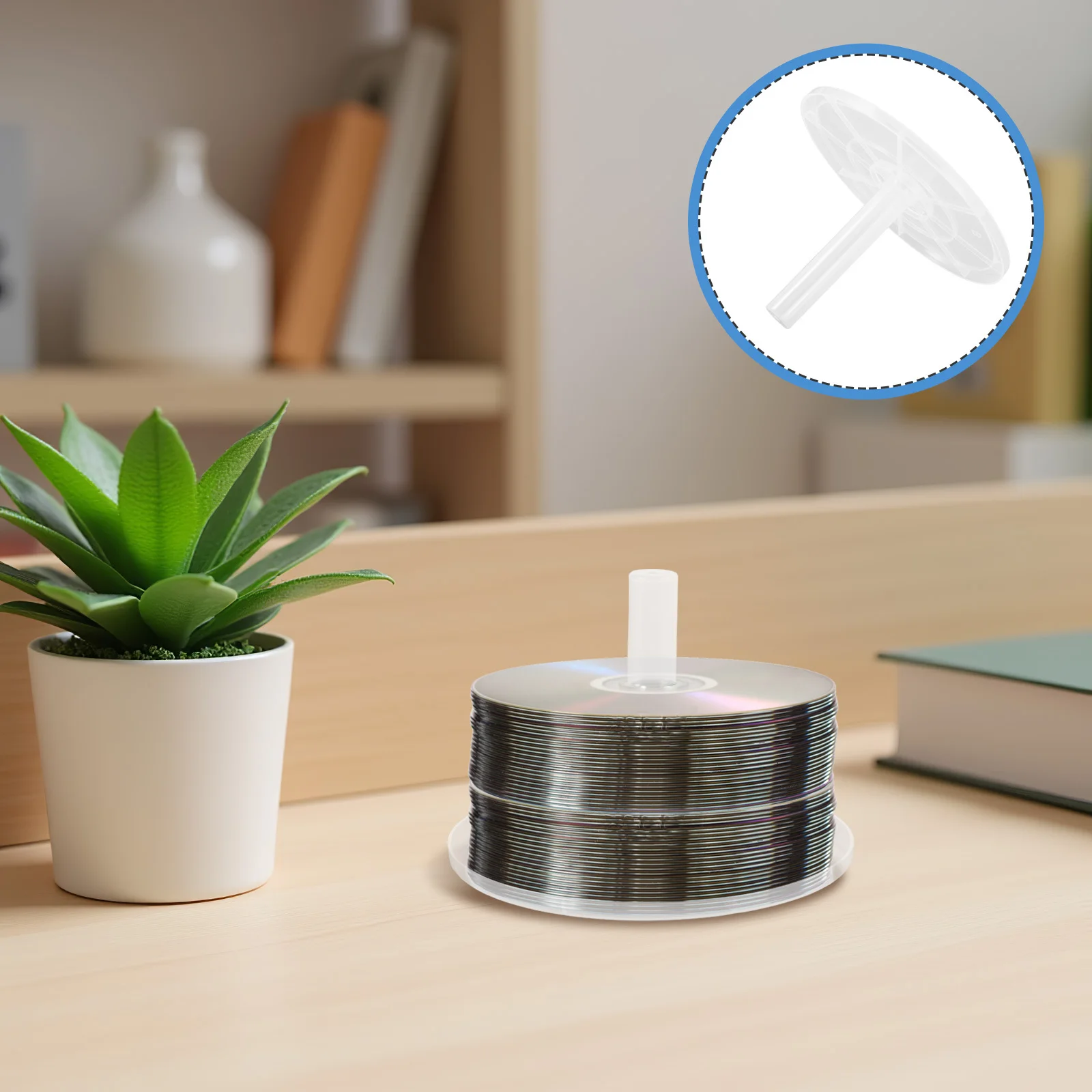 

10Pcs Dvd Cd Storage Box Rounded Edge Lid Design Compact Organizer Case for Dvds Cds Discs and Accessories Dvd Case