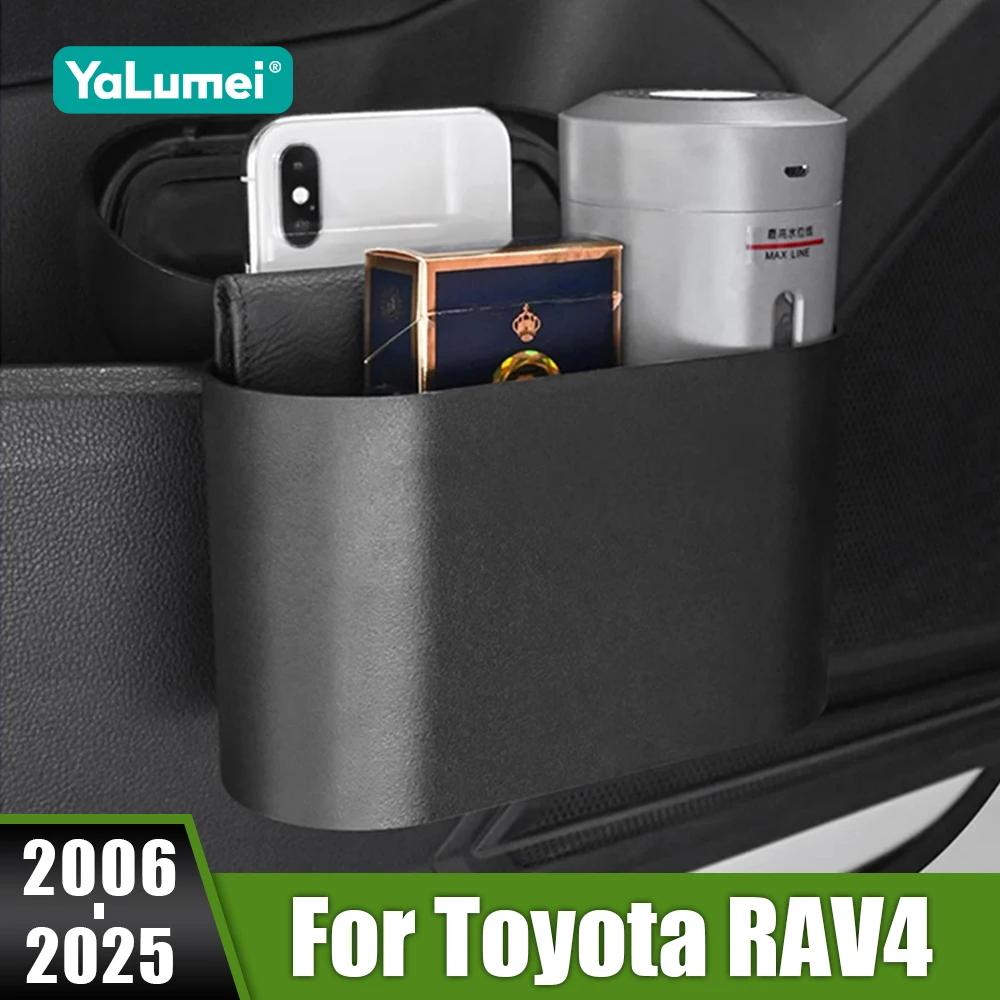 

For Toyota RAV4 XA30 XA40 XA50 RAV 4 Hybrid 2006-2025 Car Hanging Trash Can Square Pressing Case Bin Interior Auto Accessories