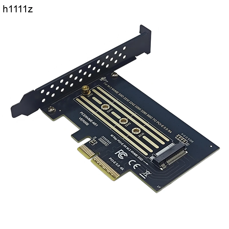 

NEW PCIE to NVME Adapter PCI Express 5.0 X4 to M.2 NVME M Key Expansion Card Riser Converter for 2230 2242 2260 2280 M2 NVME SSD