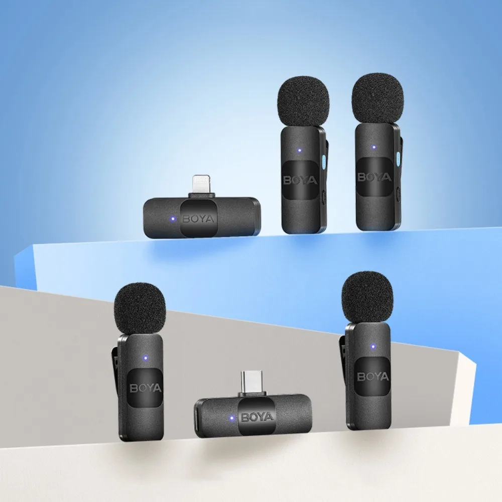 

BY-V Wireless Lavalier Mini Microphone Wireless Omnidirectional BY-V Lavalie Mini Microphone Professional Portable