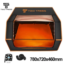 Copertura di protezione per incisore Laser Twotrees 780x720x460mm con custodia Laser per tubi protezione per gli occhi per TTS-55 TTS Pro ignifuga