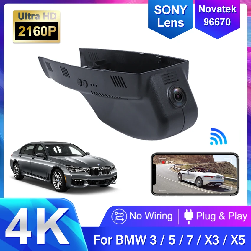 

Автомобильный видеорегистратор Plug And Play с Wi-Fi для BMW 1 3 5 6 7 серии F01 F10 F11 E60 E70 X1 X3 X5 X6 X7 F25 E46 E71 E83 E84 E90