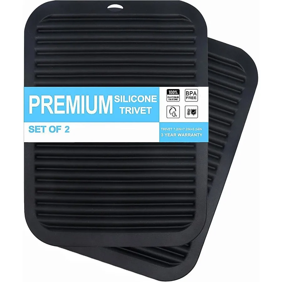 

Силиконовые подставки для горячей посуды 2, термостойкие коврики для столешниц, многофункциональные нескользящие подставки для горячей посуды для кухонных подставок, банка