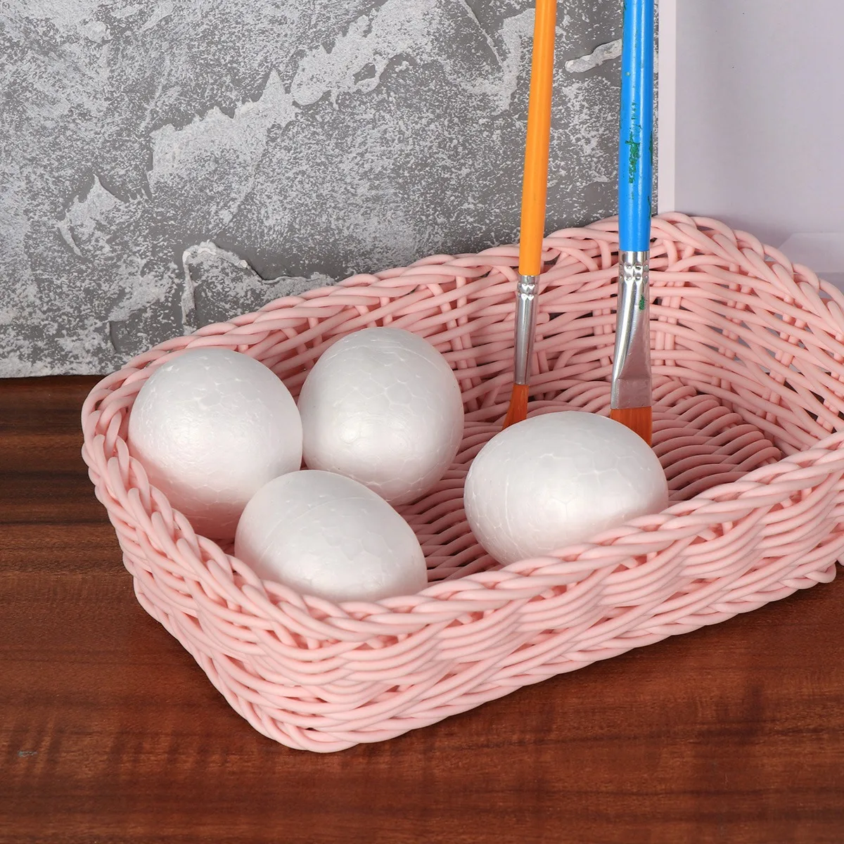 

20 Pcs Decorations Painted Foam Eggs Child Polystyrene for Craft Styroporkugeln Oval
