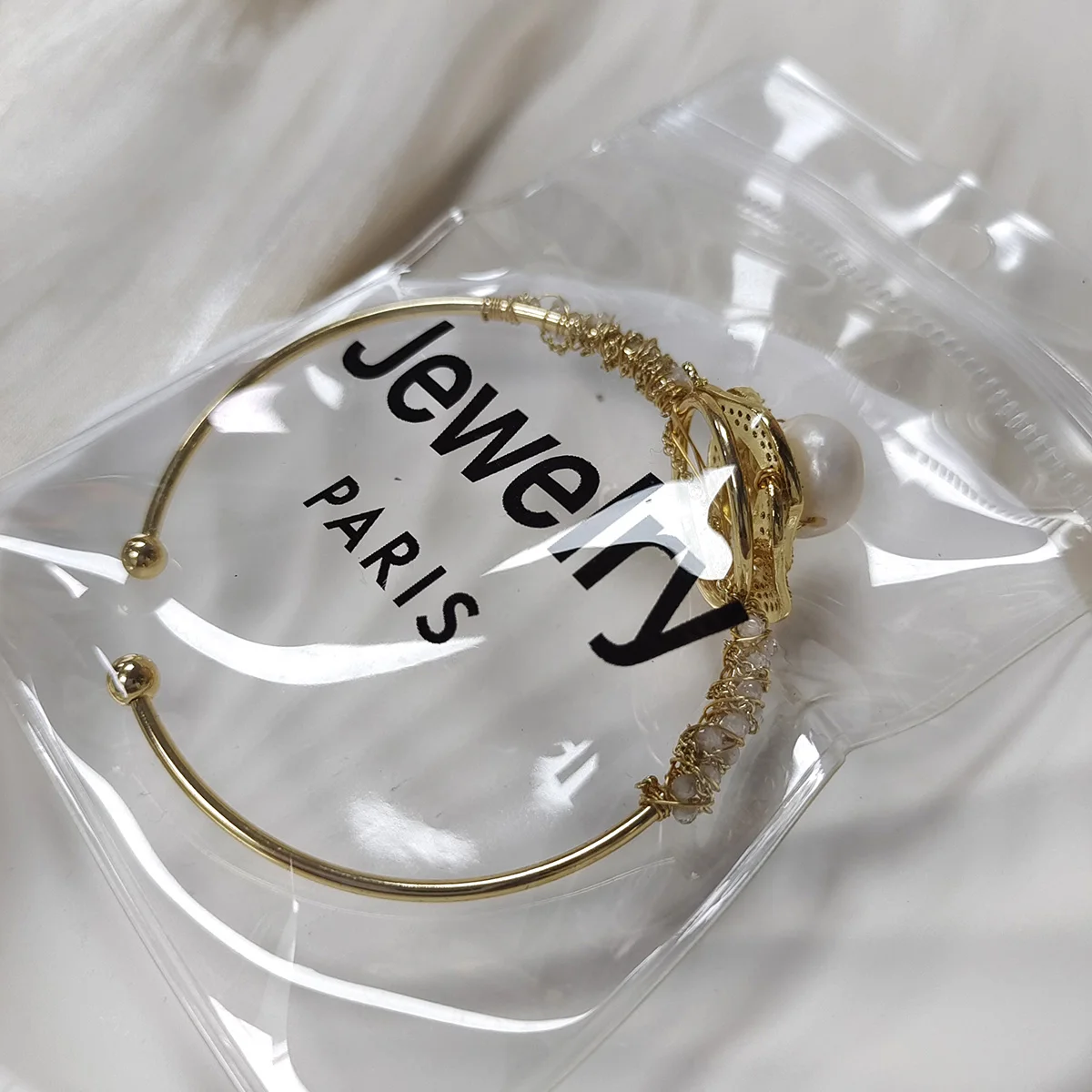 New freshwater pearl 24K gold plated gold charm bracelet jewelry female birthday gifts do not fade