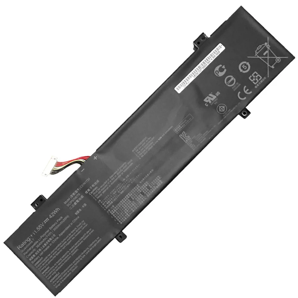 11.55V 42Wh C31N1733 Laptop Battery For ASUS VivoBook Flip 14 0B200-02970000 TP412UA TP412UA-EC207T3ICP5/58/78