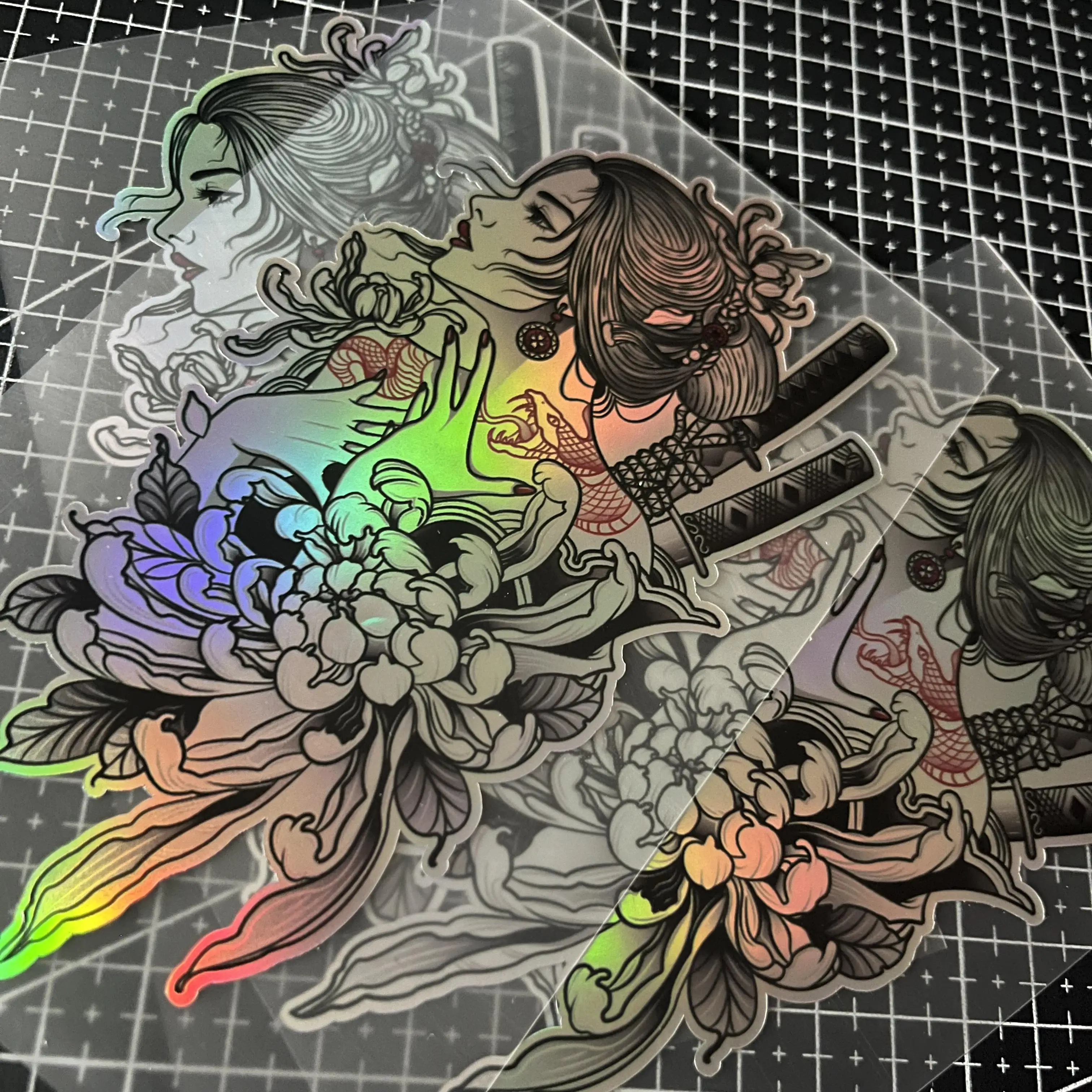 

PVC Decal for Cars, Motorcycles and Electric Vehicles Japanese Beauty Reflective JDM Modified Sticker