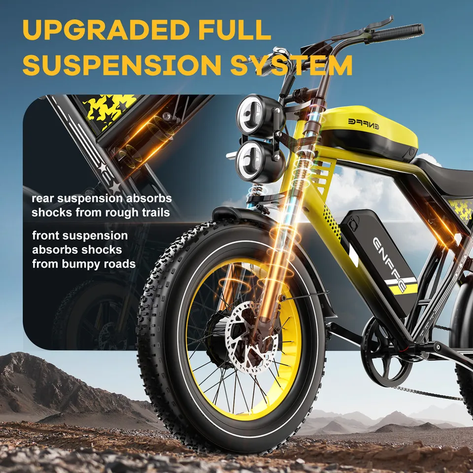 Adult Electric Bicycle, 48V 22.5*2AH Battery, Dual Motors With Peak Power Of 300 image 4
