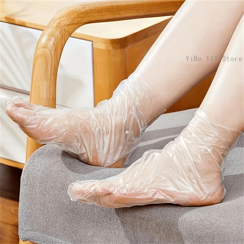 100/200/500PCS Foot Cover Disposable Plastic Foot Bags SPA Detox Covers Prevent Foot Infection Chapped Feet Care Pedicure Film