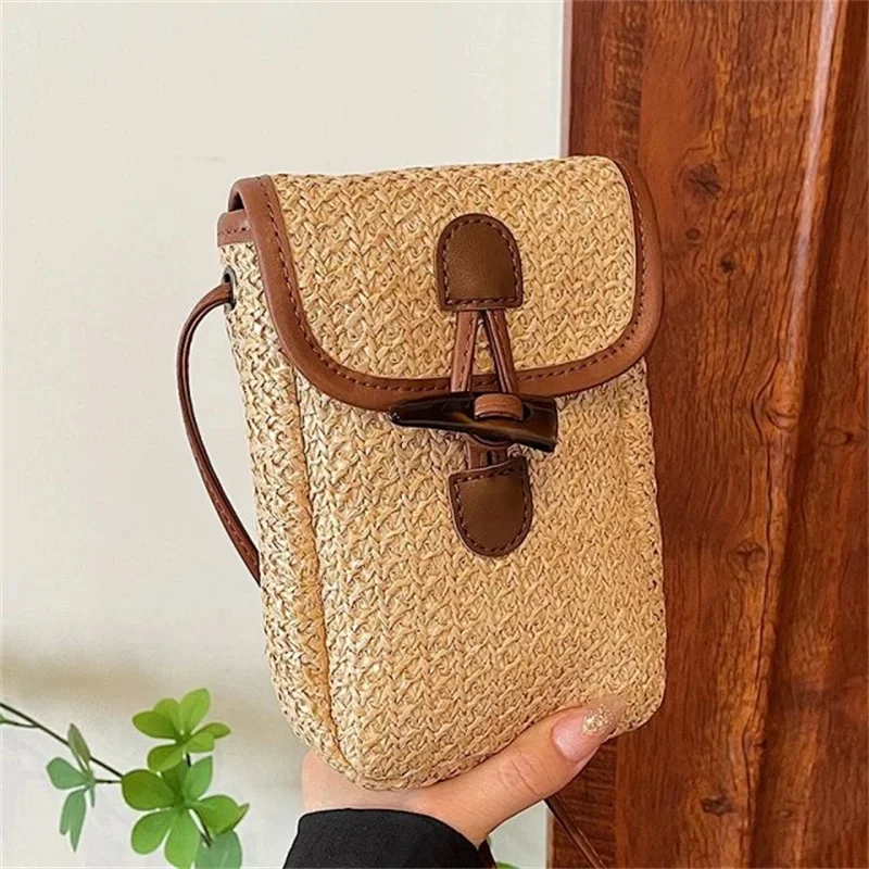 

Mori style horn toggle button phone case protection cover for iphone for Samsung woven bag crossbody sling bag girl universal