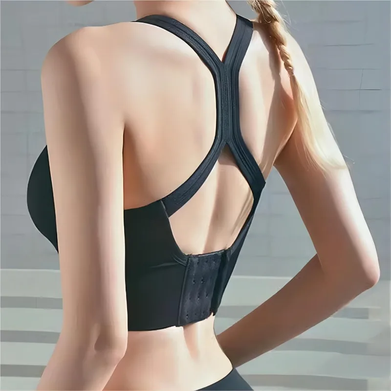 Sports Breasted Vest Style Running Underwear Shock Resistant Beautiful Back High-strength Anti Sagging No Steel Ring Bra Fitness