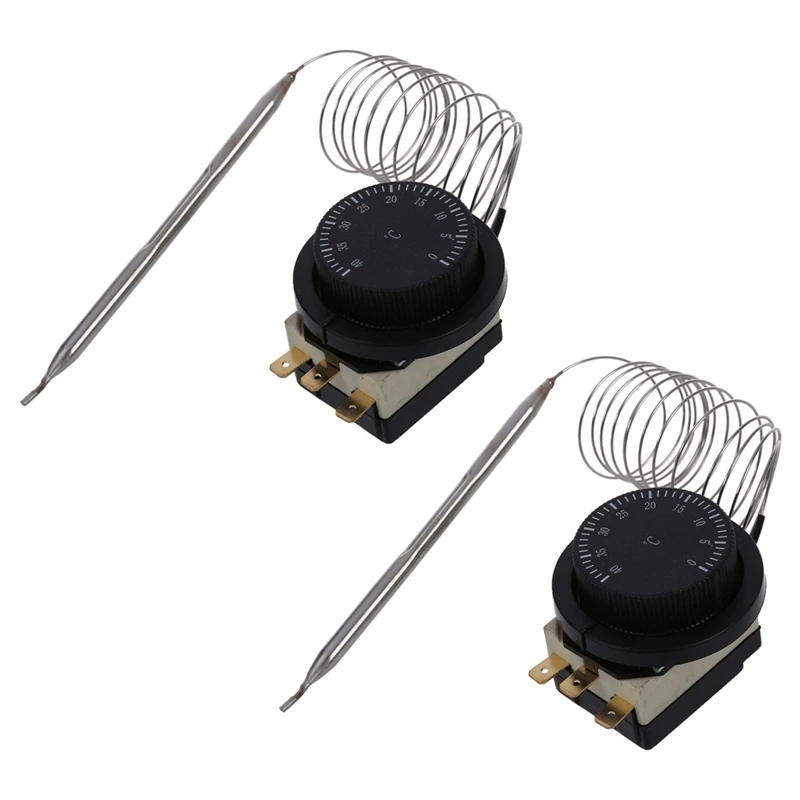 2X 1NC 1NO AC 250V/380V 16A 0-40C Temperature Control Switch Capillary Thermostat CNIM Hot