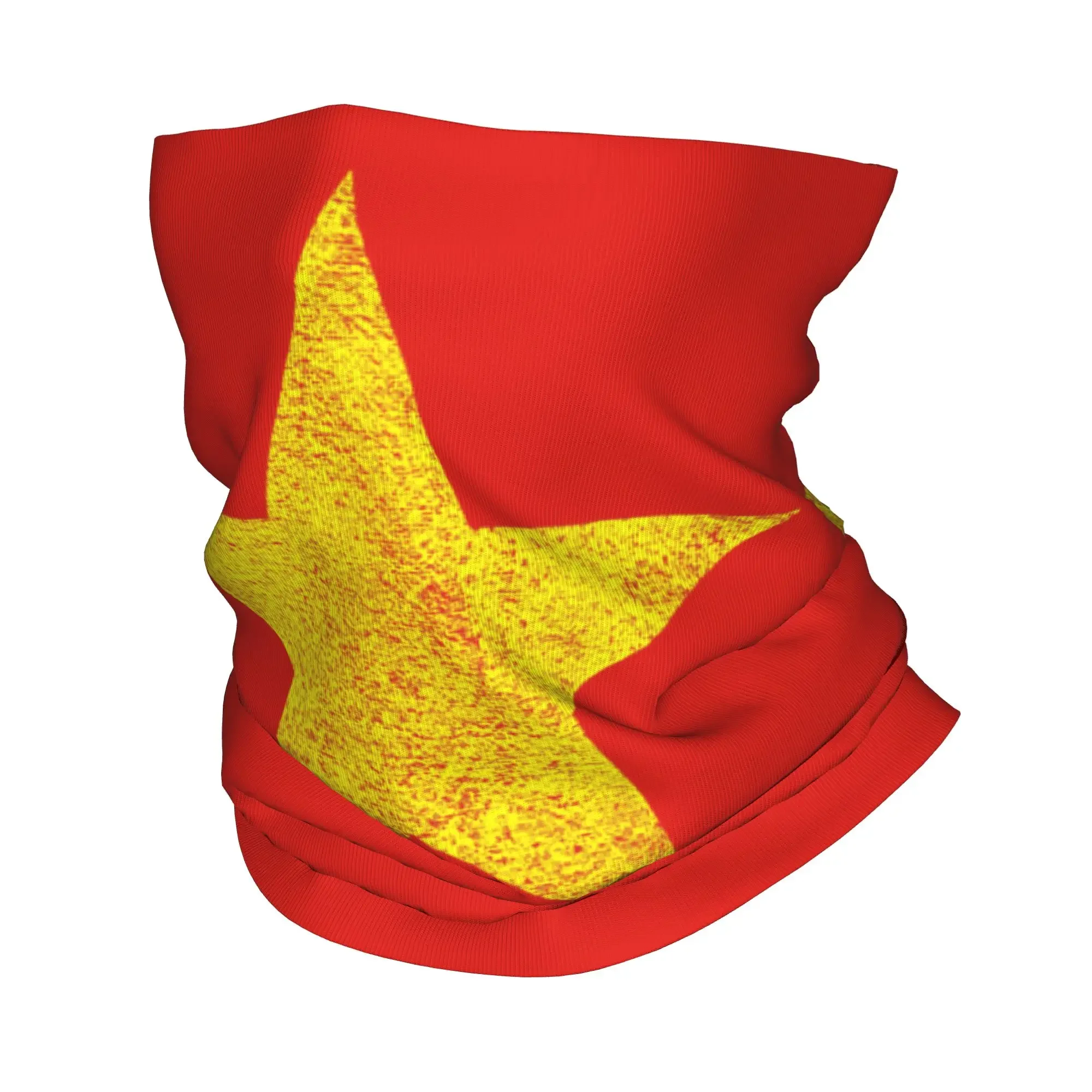 New Vietnam Flag Yellow Star Asia Bandana Neck Gaiter Balaclavas Mask Scarf Printed Souvenir Cycling Multifunctional Men Women A