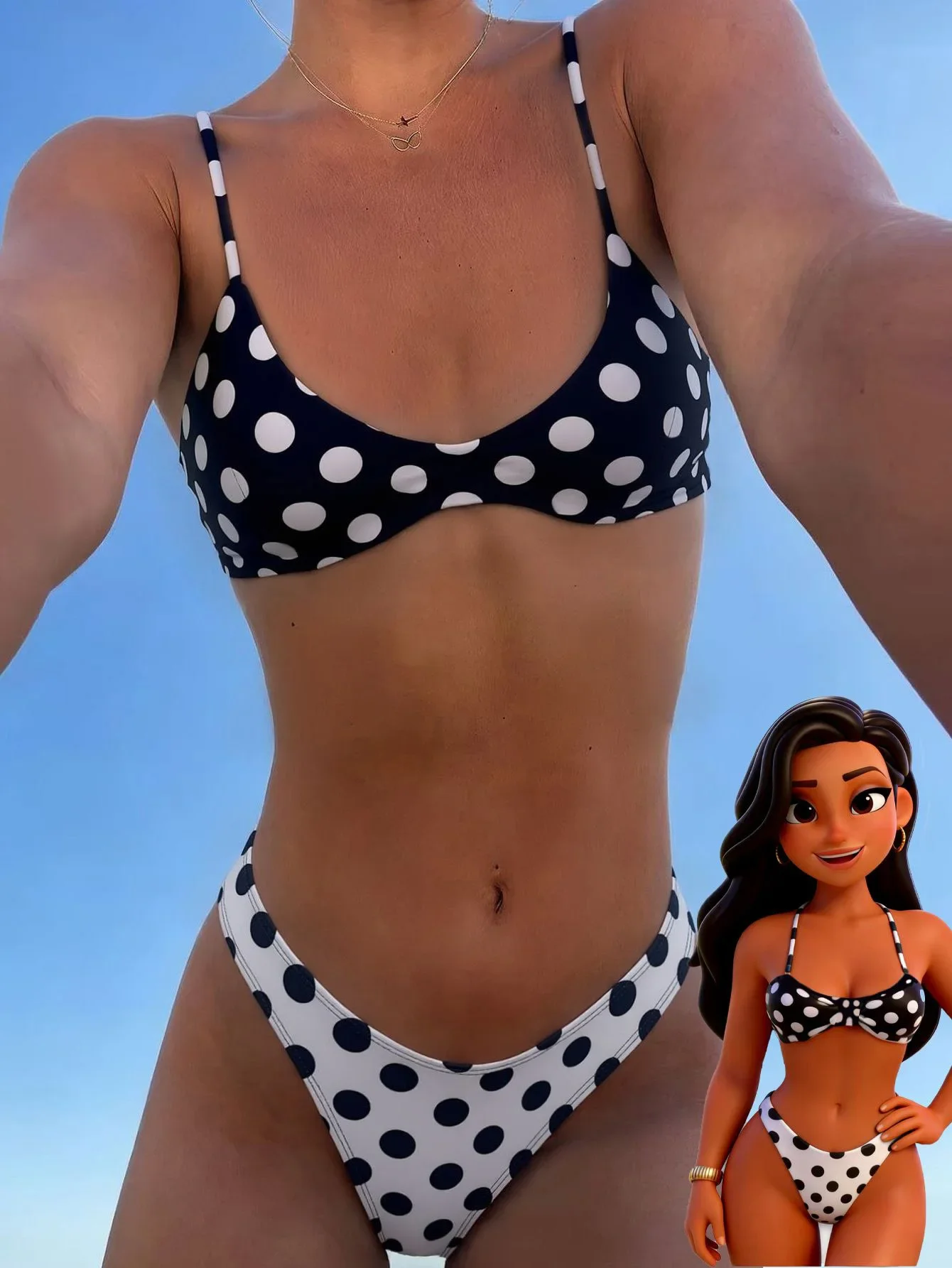 Traje de Baño Bikini para Mujer, Estilo Bohemio en Blanco y Negro, Ideal para Vacaciones, Piscina y Deportes, Primavera/Verano 2026jv